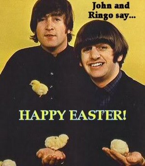  John and Ringo say "Happy Easter"