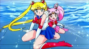 Sailor Moon and mini moon 