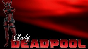  Lady Deadpool achtergrond - On Love