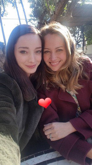Amy Acker and Emma Dumont