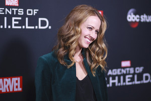  Amy Acker attends Agents of Shield 100th episode party
