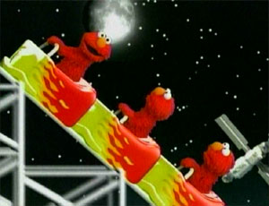  Elmo Riding a Roller Coaster (Elmo's World)