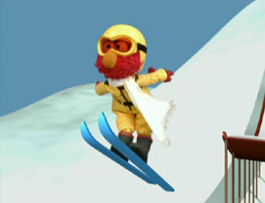  Elmo स्कीइंग (Elmo's World)