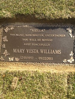  Gravesite Of Vesta Williams