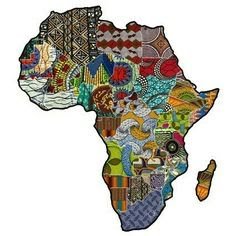  Map Of Africa Made Of Fabric