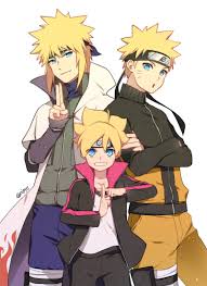  Minato,Naruto and Boruto ❤️