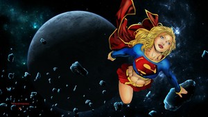  Supergirl দেওয়ালপত্র - Asteroids
