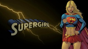  Supergirl wolpeyper - Lightning wolpeyper