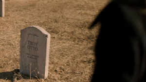  Troy's Grave in Sleigh Ride (3x16)