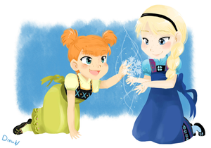  anna and elsa by skydrew d6v2ca5