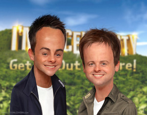 ant and dec caricature by kevmcgivernart d882i5g