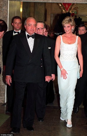  princess diana and Mohamed Al-Fayed