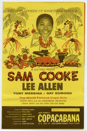  A Vintage konser Poster Sam Cooke At The Copa