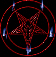  Demonic red pentagram