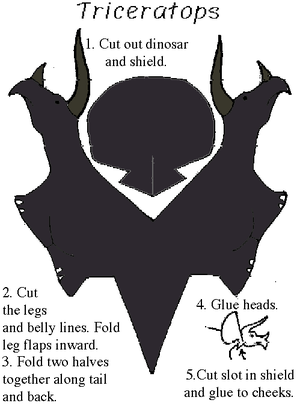 Fantasia Triceratops cutout