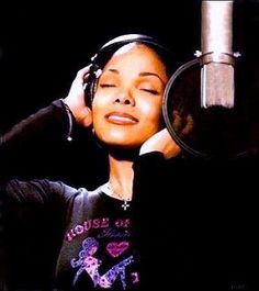  Janet Jackson In The Recording Studio