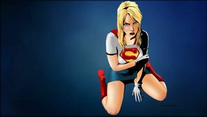  Supergirl karatasi la kupamba ukuta - Defeated