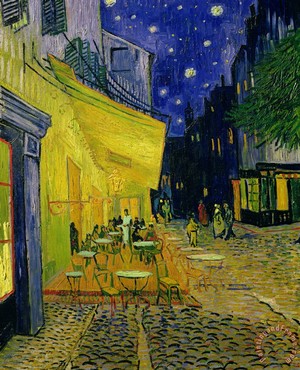  Vincent busje, van Gogh Cafe Terrace At Night