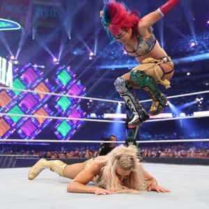  Wrestlemania 34 ~ món ăn bơm xen, charlotte Flair vs Asuka