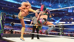  Wrestlemania 34 ~ carlotta, charlotte Flair vs Asuka
