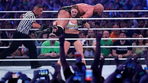  Wrestlemania 34 ~ Stephanie/Triple H vs Ronda/Kurt
