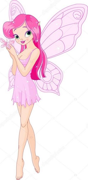  Cute màu hồng, hồng Fairy