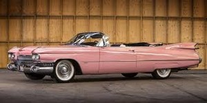  '59 berwarna merah muda, merah muda Cadillac