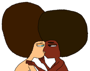  naked afro noco baciare