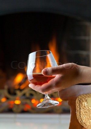 A Nice Glass Of Brandy By the Fire
