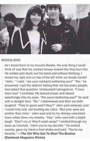  A fan meets John Lennon