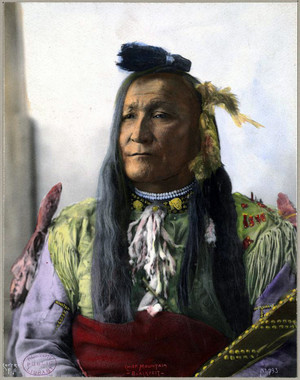  Chief Mountain (Blackfoot-Siksika) 1989 por Frank A Rinehart