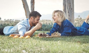 Chris Hemsworth and Cate Blanchett Vogue Australia photoshoot