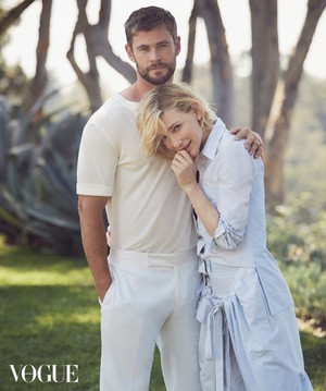 Chris Hemsworth and Cate Blanchett Vogue Australia photoshoot