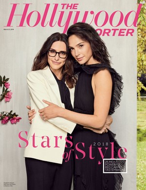  Gal Gadot and Elizabeth Stewart for The Hollywood Reporter [March 2018]
