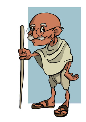  Gandhi (Not my drawing)