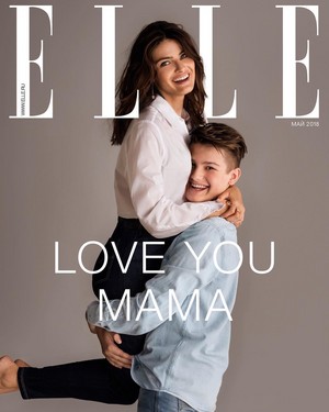  Isabeli Fontana poses with sons for Elle Russia [May 2018]