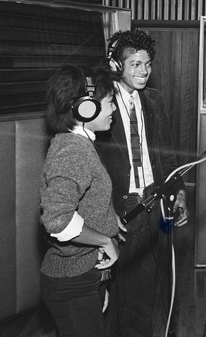 Michael And Janet In The Recording Studio 