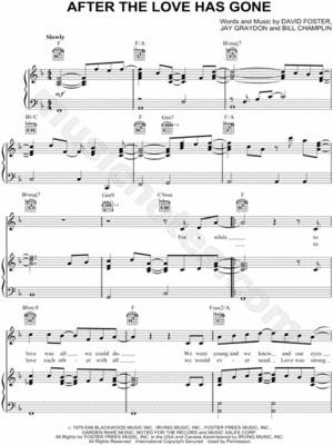  Sheet Music To After The pag-ibig Has Gone
