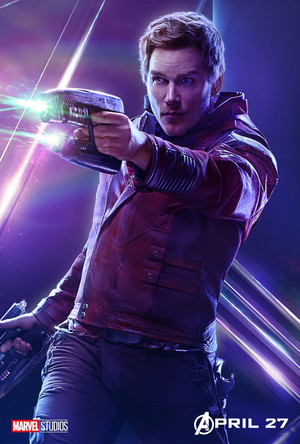  stella, star Lord - Avengers Infinity War character poster