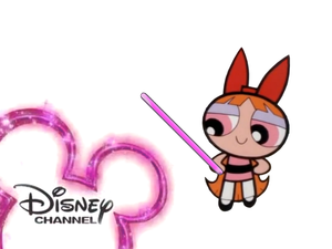  Blossom draws the ディズニー Channel logo