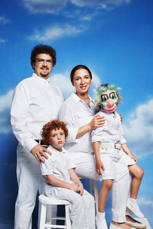 Danny McBride and Maya Rudolph - Awkward Family Photos for GQ - 2013