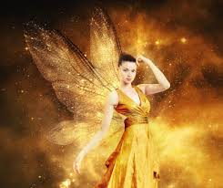  Golden sparkly fairy