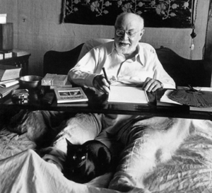 Henry Matisse And His Cat 