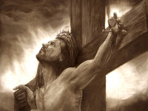  耶稣 On The 交叉, 十字架
