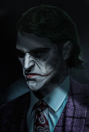  Joaquin Phoenix as The Joker - fan Art par BossLogic