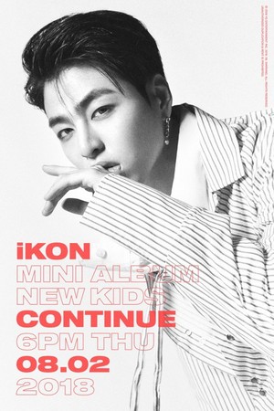  Junhoe teaser image for 'NEW KIDS: Continue' (Black and White Ver.)