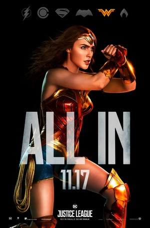  Justice League (2017) Poster - Wonder Woman