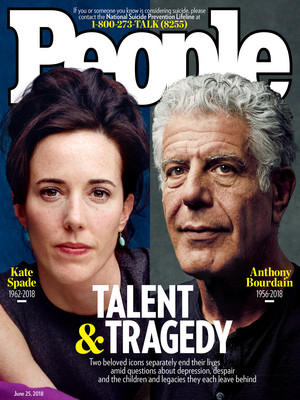  Kate bêche and Anthony Bourdain