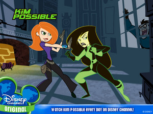  Kim and Shego as seen in a wallpaper
