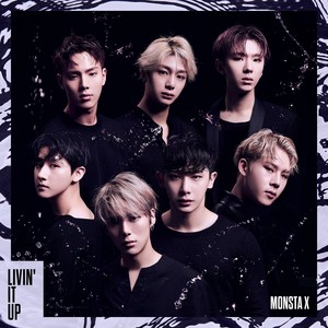  MONSTA X জাপান 4th single「LIVIN’ IT UP」 album covers